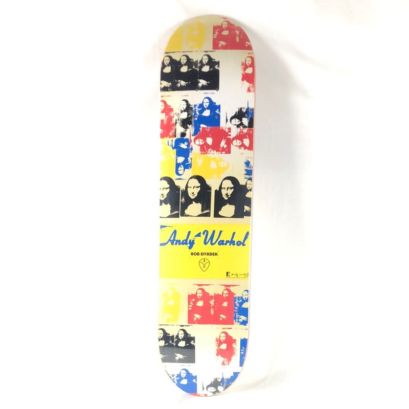 Alien Workshop Rob Dyrdek Andy Warhol Mona Lisa Multicolor 7.75" Skateboard Deck