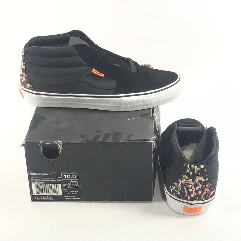 Vans Sk8 Mid Pro   (Flaschen) Black/True White Mens Shoes