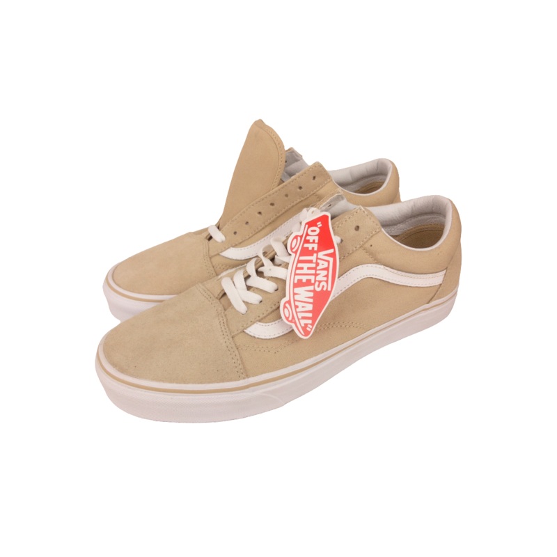 Vans Old Skool Pale Khaki True White Mens Size 10.0 Shoes