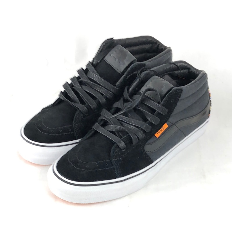 Vans Sk8-Mid Pro S Flaschen Black/True White US Mens Size 8.5 Shoes