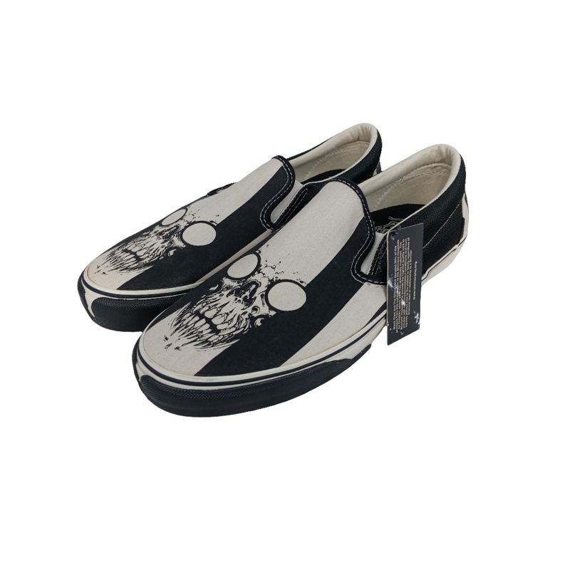 Vans Slip On   Syndicate Grime/Skull US Mens Size 10.5 Shoes