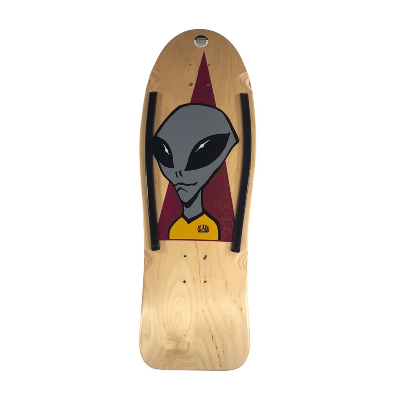 Alien Workshop Skateboard with Rails - 80's Old School Style Skateboard Deck 9.5