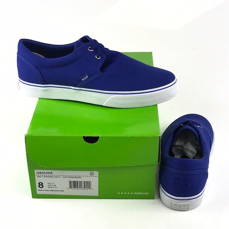 Huf Genuine Salt Washed Navy US Mens Size 8 Shoes