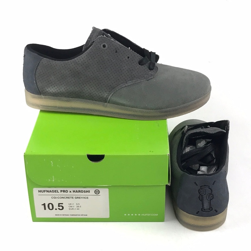 Huf Hufnagel Pro X Haroshi CGI-Concrete Grey/Ice US Mens Size 10.5 Shoes