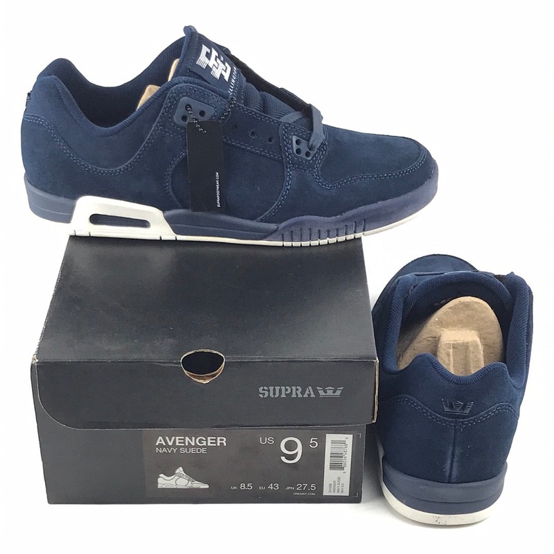 Supra Avenger Navy Suede US Mens Size 9.5