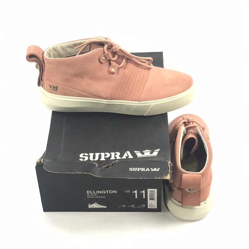 Supra Ellington Black/Neon Orange US Mens Size 11