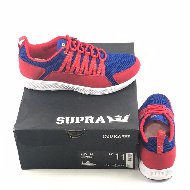 Supra Owen Red/White/Blue-White US Mens Size 11