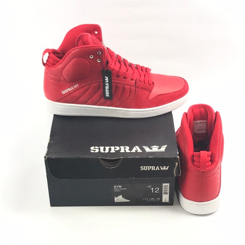 Supra S1W Red-White US Mens Size 12