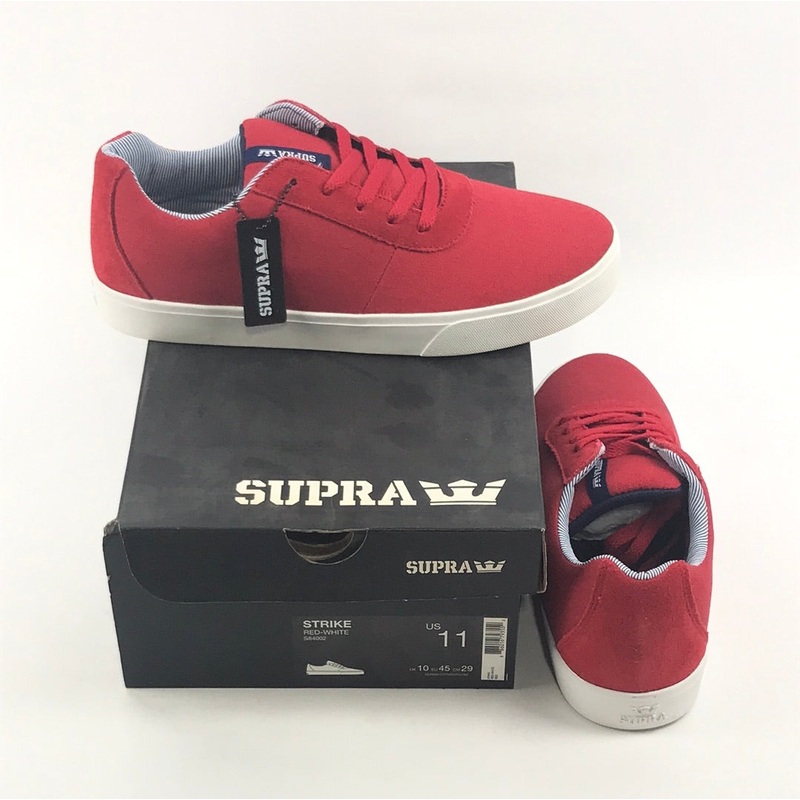 Supra Strike Red-White US Mens Size 11
