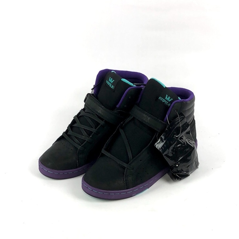 Supra Suprano High Jim Greco Pro Model Black/Purple US Mens Size 9