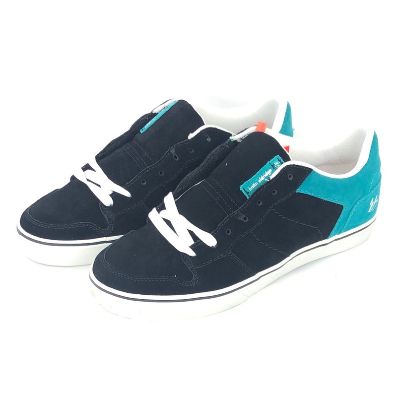 ES Theory Low Justin Eldridge Black White Turquoise 2009 U.S. Mens Size 10.5