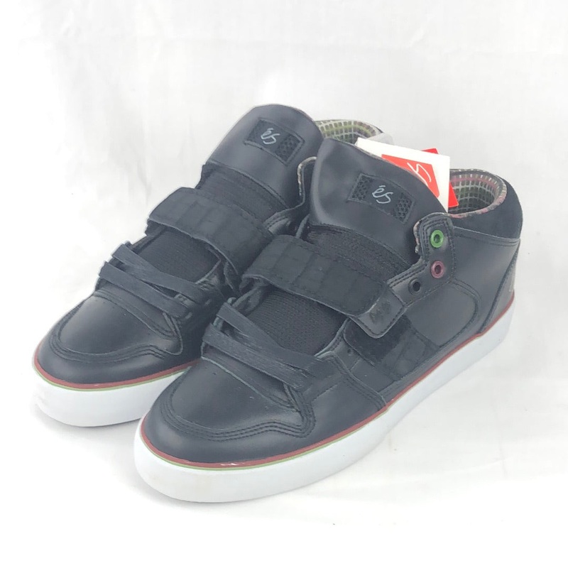 ES Theory 1.5 Mid Justin Eldridge Black Plaid Leather 2009 U.S. Mens Size 10.5