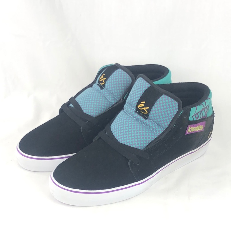 ES X Krooked Bobby Worrest First Blood Black/Green/White 2010 US Mens Size 11