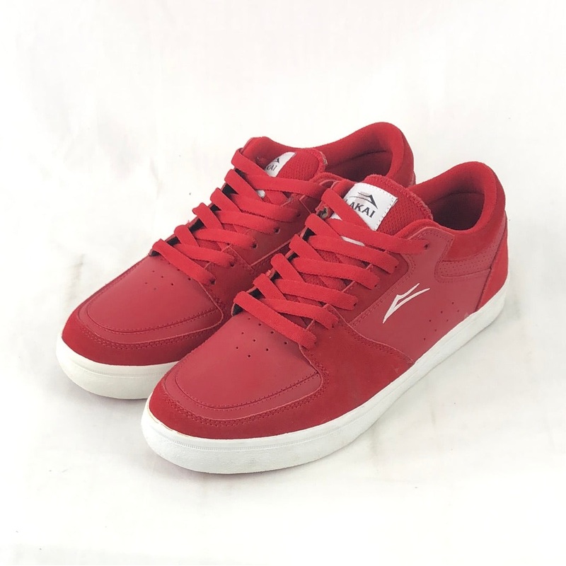 Lakai Rolan Red Leather US Mens Size 9