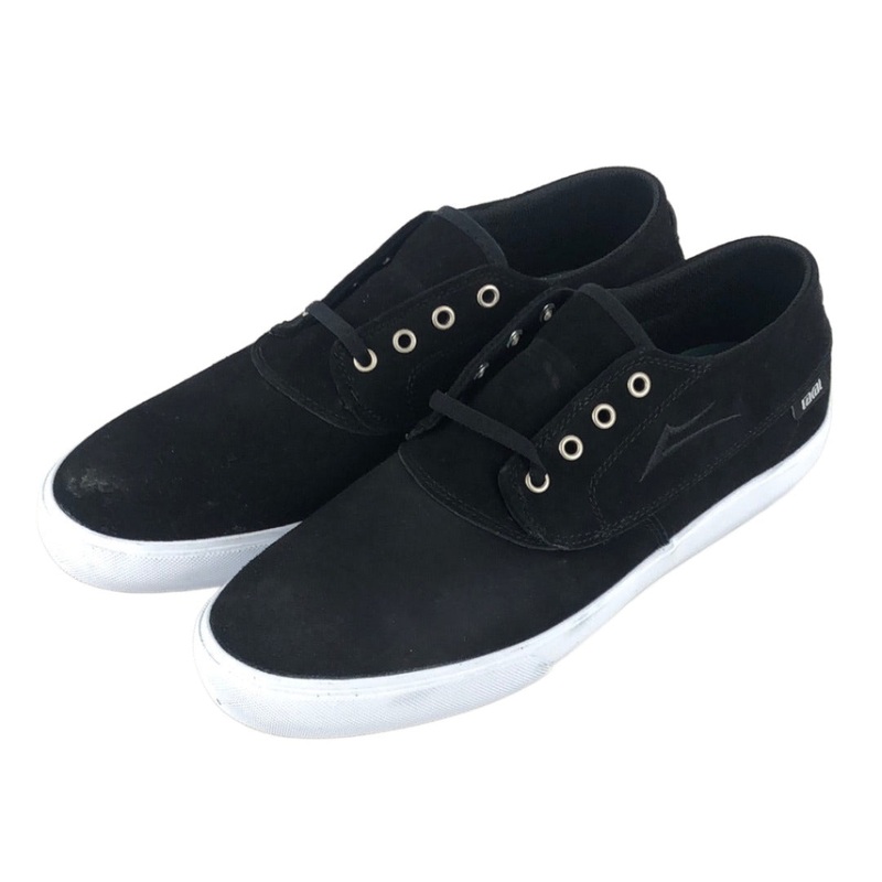 Lakai Camby Mid Black Suede U.S. Mens Size  9.5