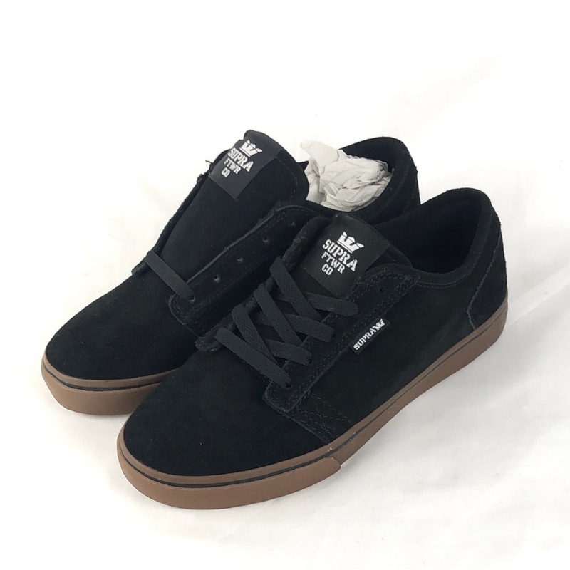Supra Amigo Black Suede Gum U.S. Mens Size 7
