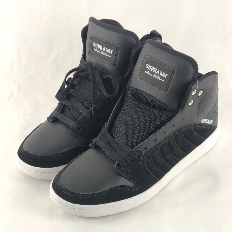 Supra S1W Black White U.S. Mens Size 10