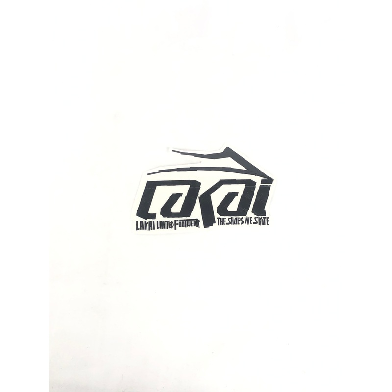 Lakai Footwear Lakai The Shoes We Skate Clear Black 3.75" x 5.75" Sticker