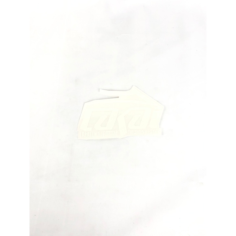 Lakai Footwear Lakai The Shoes We Skate Clear White 3.75" x 5.75" Sticker