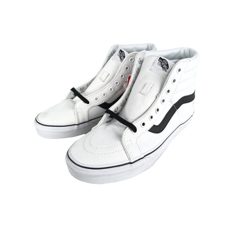 Vans Sk8-Hi Reissue (Canvas) True White/Black US Mens Size 9.5