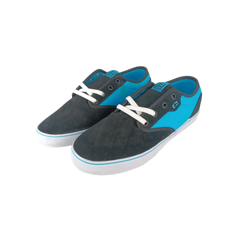 Globe Motley Black Flourescent Blue Size 10 Shoes