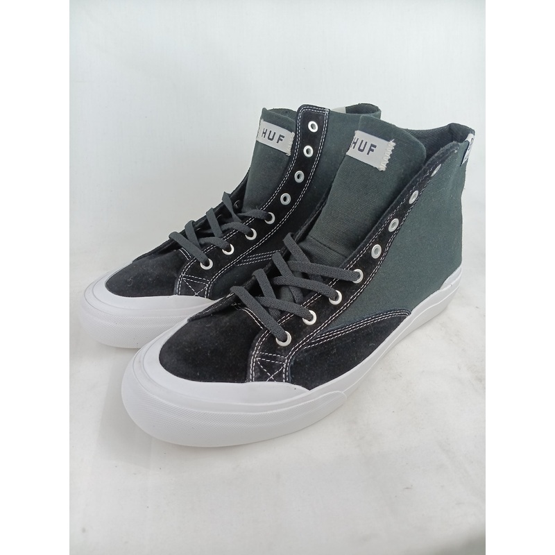 Huf Classic Hi ESS Black White VCBSC04 Size 9.5 Shoes