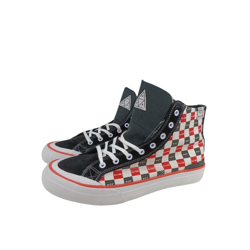 Huf Classic Hi X Chocolate Chocolate Checker VC63008 Size 8 Shoes