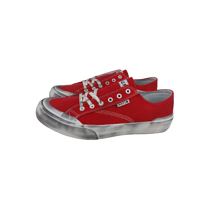 Huf Classic Lo Red Canvas VCPS005 Size 9 Shoes