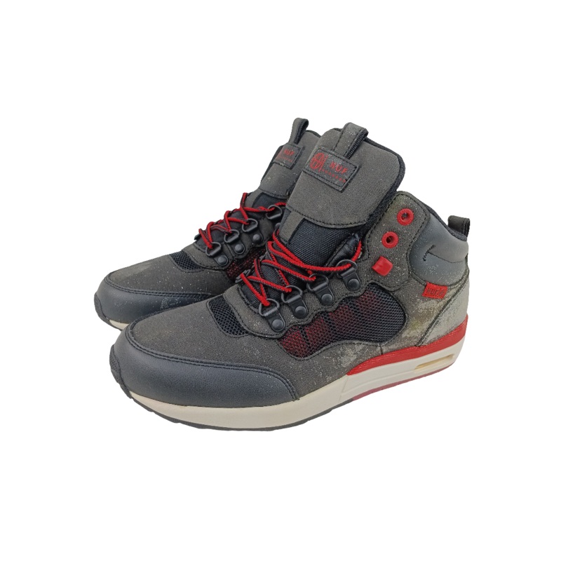 Huf HR-1 Black Sport Red 141S0001 Size 7 Shoes