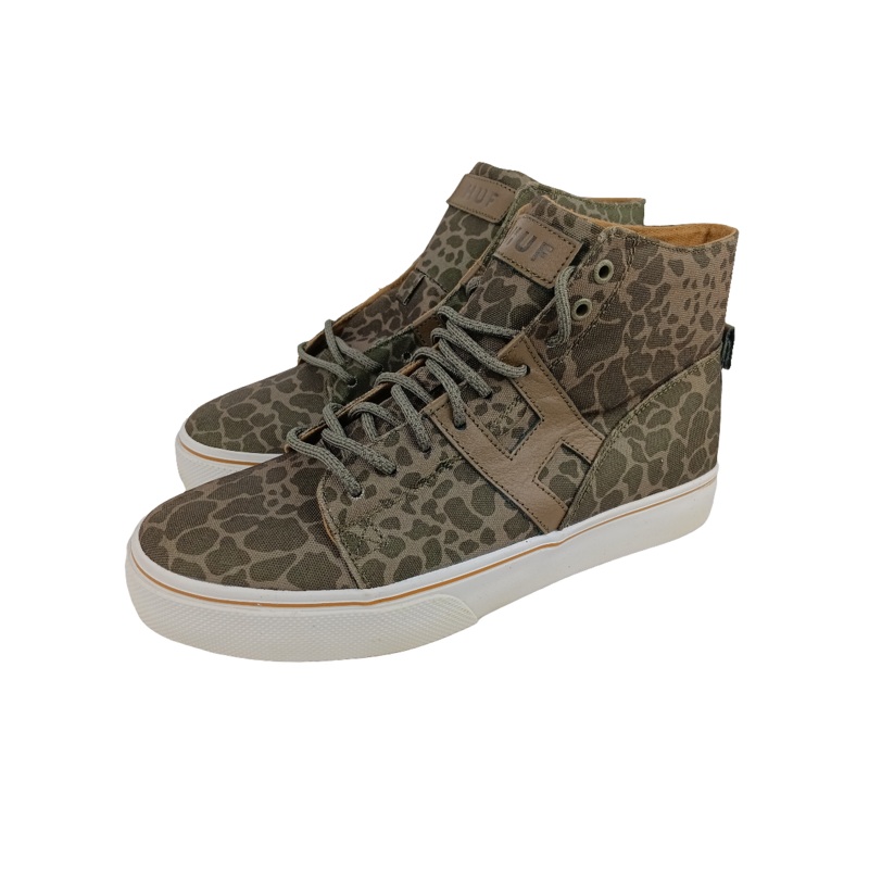 Huf Hupper Olive Shell Shock 141CK0008 Size 8.5 Shoes