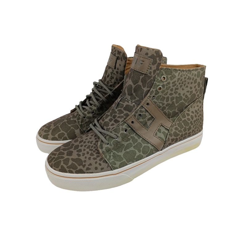 Huf Hupper Olive Shell Shock 141CK0008 Size 9 Shoes