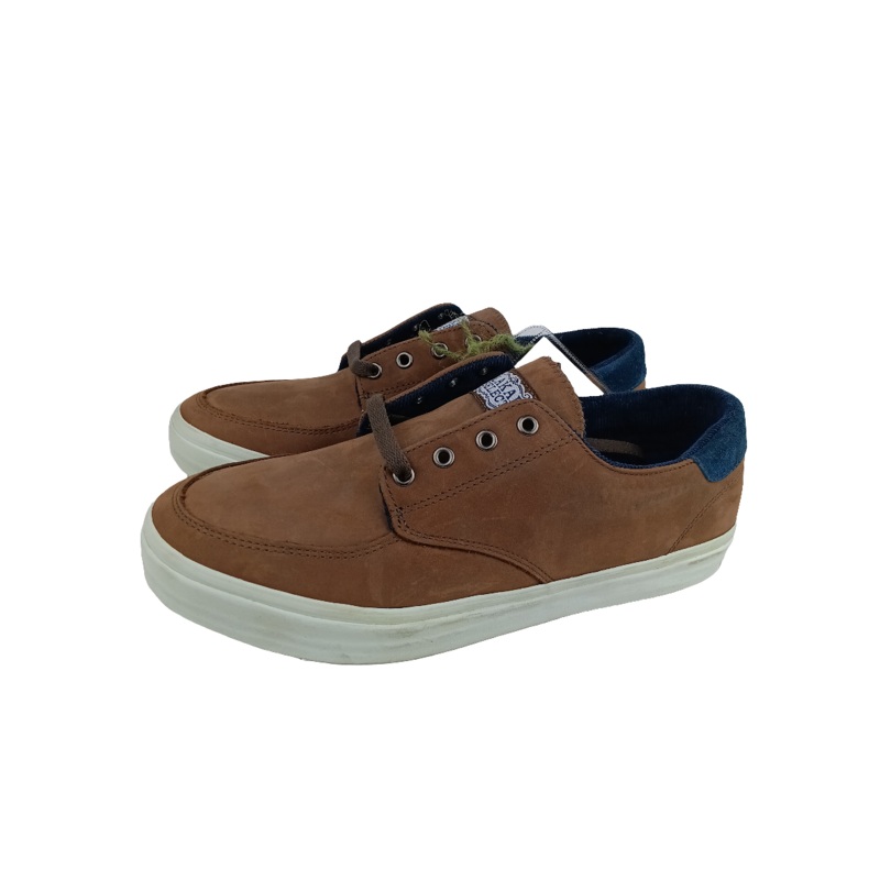 Lakai Belmont Brown Leather Sample Blue Box Size 9 Shoes