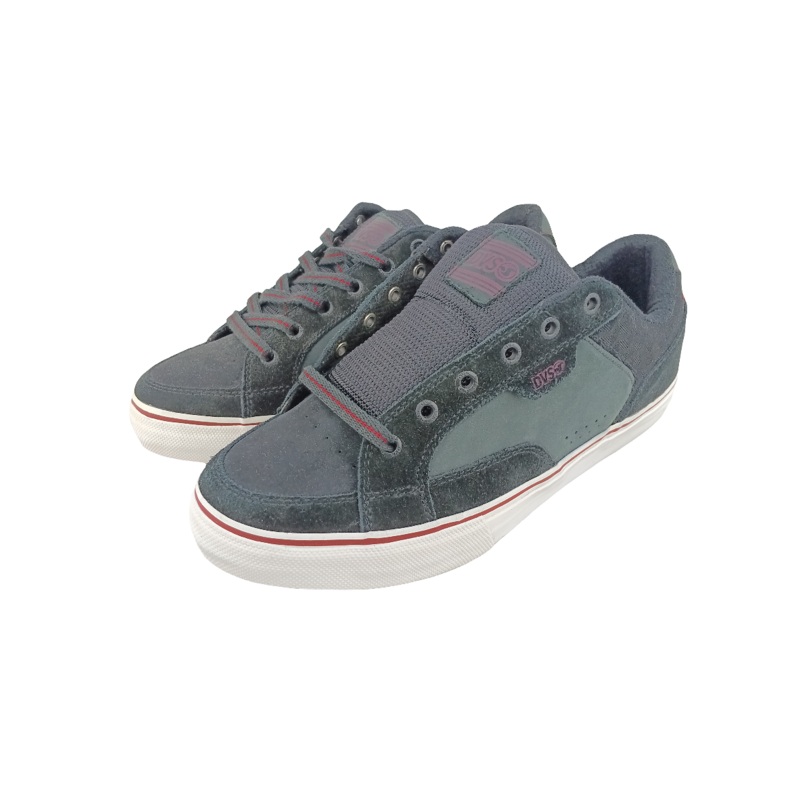 DVS Carson Black Burgundy Nubuck Size 8.5 Shoes