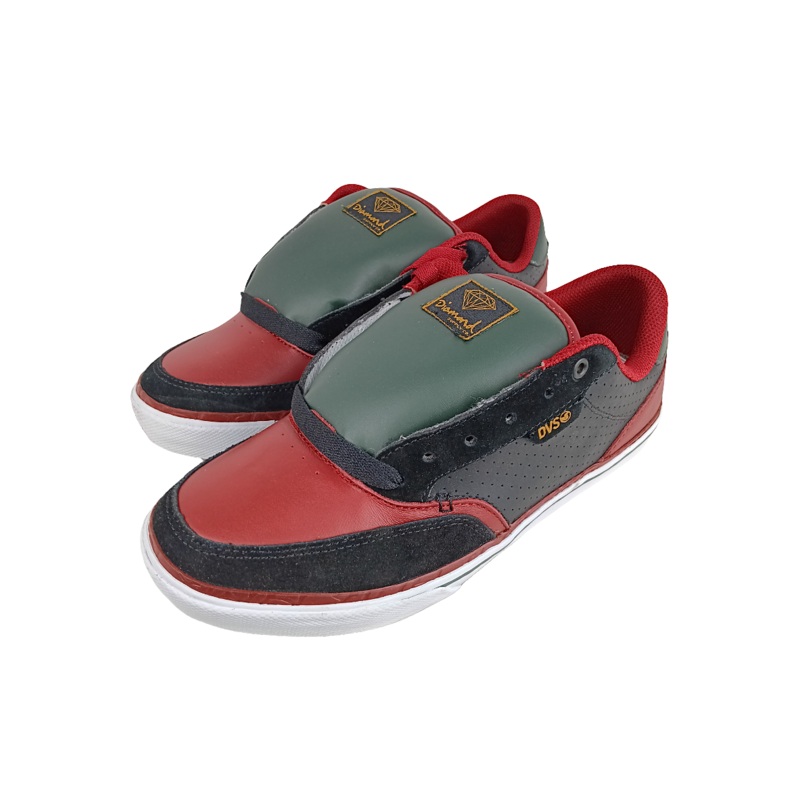 DVS Dayton Black Leather Diamond Size 10 Shoes