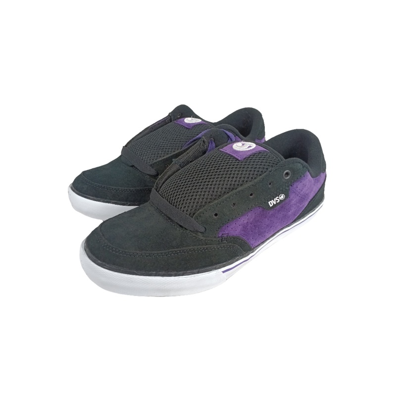 DVS Dayton Black Purple Suede Size 10.5 Shoes