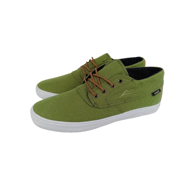 Lakai Camby Mid Military Green Canvas Size 8.5 Shoes