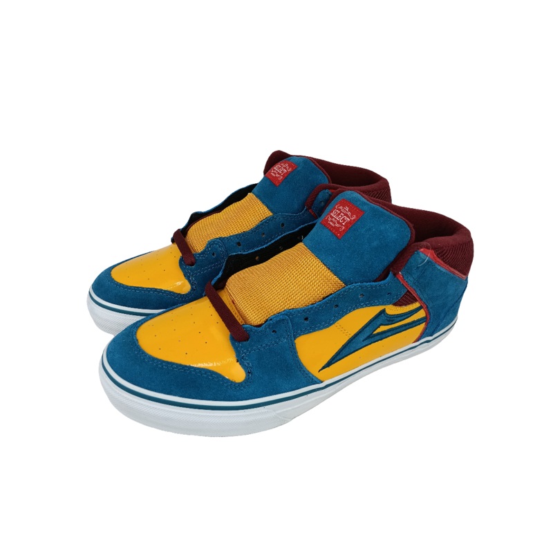 Lakai Carroll Select Mike Carroll Navy Yellow Suede Size 11 Shoes
