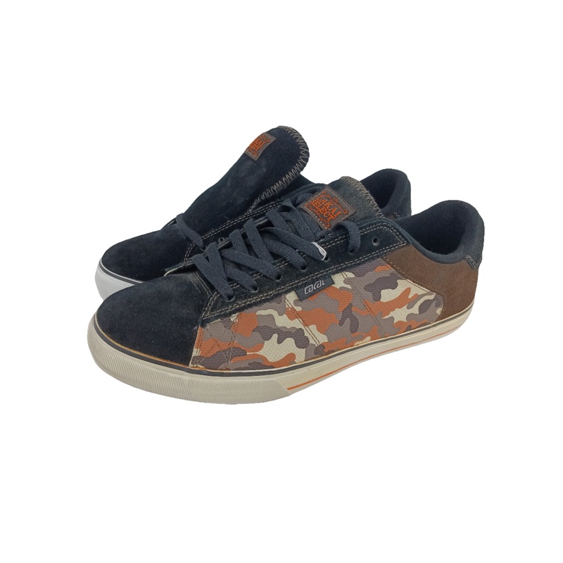 Lakai Howard Select Rick Howard Black Chocolate Suede Camo Size 11 Shoes BKCS