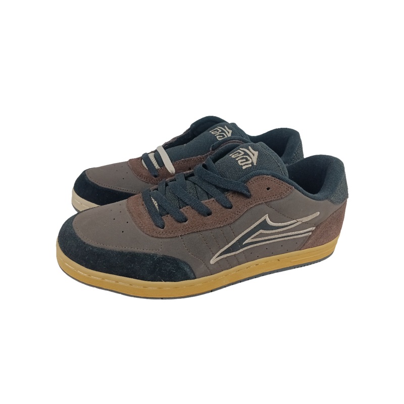 Lakai Manchester 2  Brown Black Nubuck Size 10 Shoes
