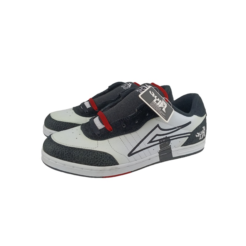 Lakai Manchester 2 X The Quiet Life Black White Leather Size 10 Shoes
