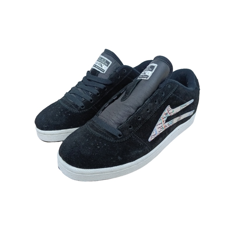Lakai Manchester Neaux Dominion Black Suede Pappalardo Size 8 Shoes