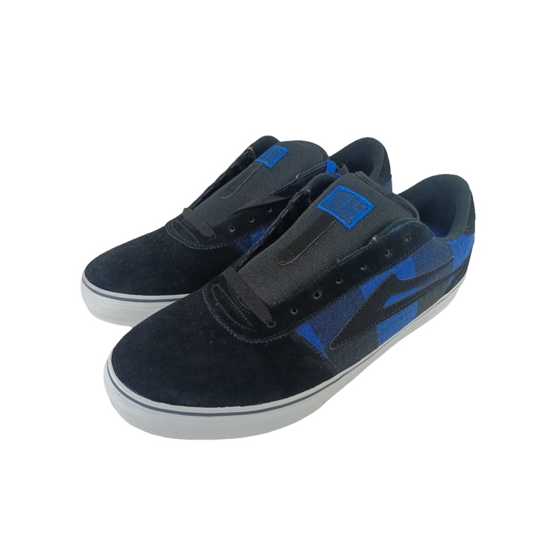 Lakai Manchester Select Black Blue Flannel Size 11.5 Shoes