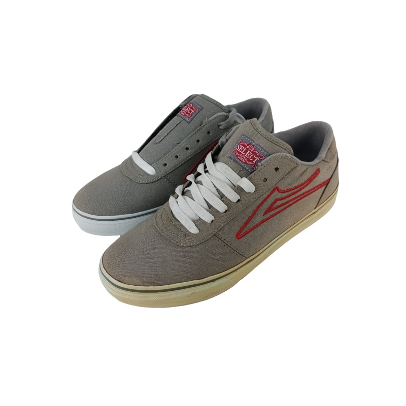 Lakai Manchester Select SMU Grey Canvas Size 8 Shoes