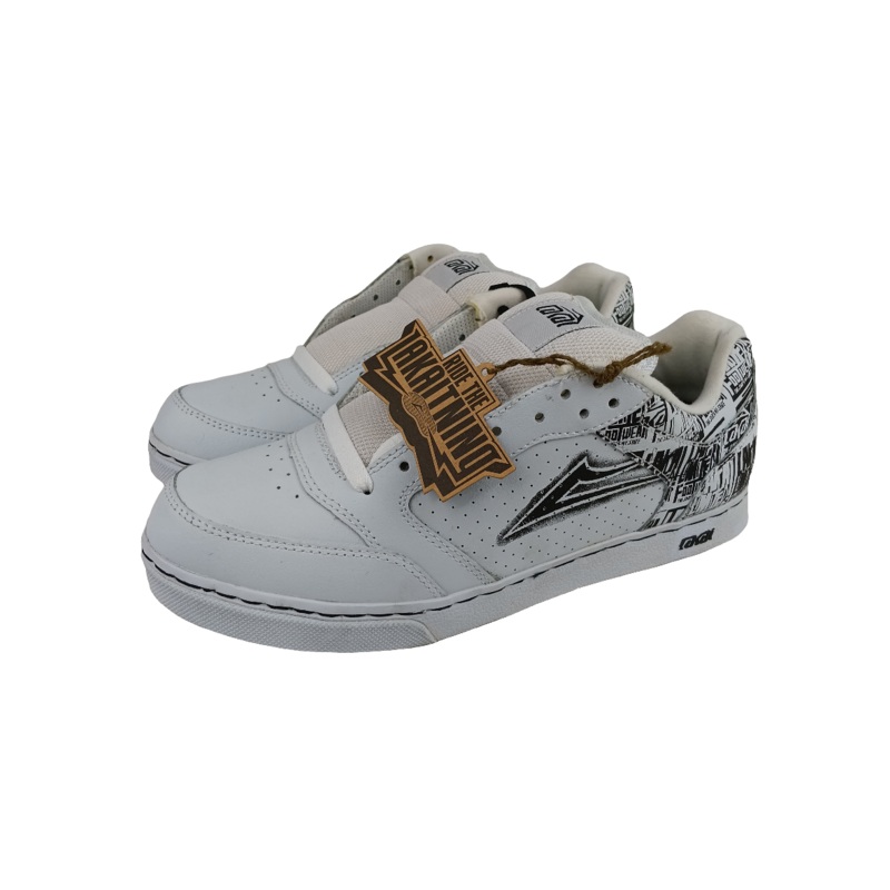 Lakai Mariano 2 Guy Mariano White Leather Dip Print Size 10 Shoes