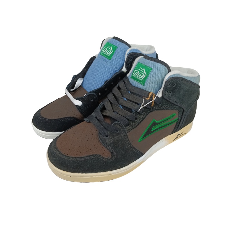 Lakai Telford High Black White Blue Recycled Program Size 11 Shoes