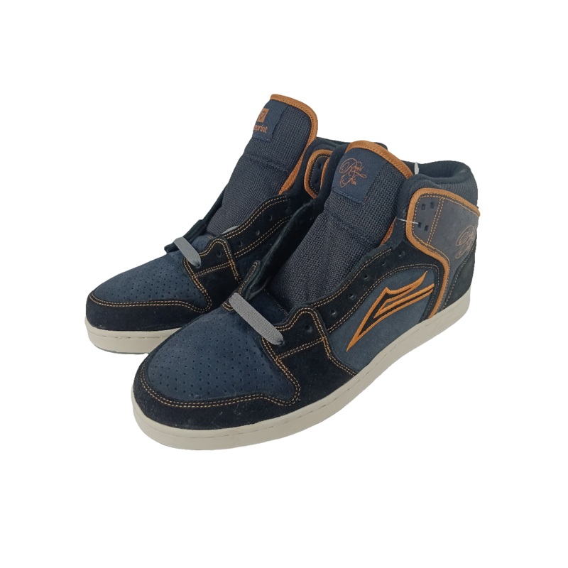 Lakai Telford High Royal Family Black Navy Suede Blueprint Size 12 Shoes