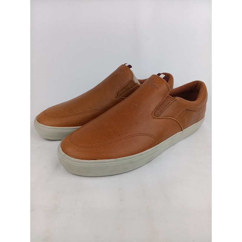 Lakai X DQM X Owen Slip on  Tan Brown Leather (wrong box) Size 8 Shoes