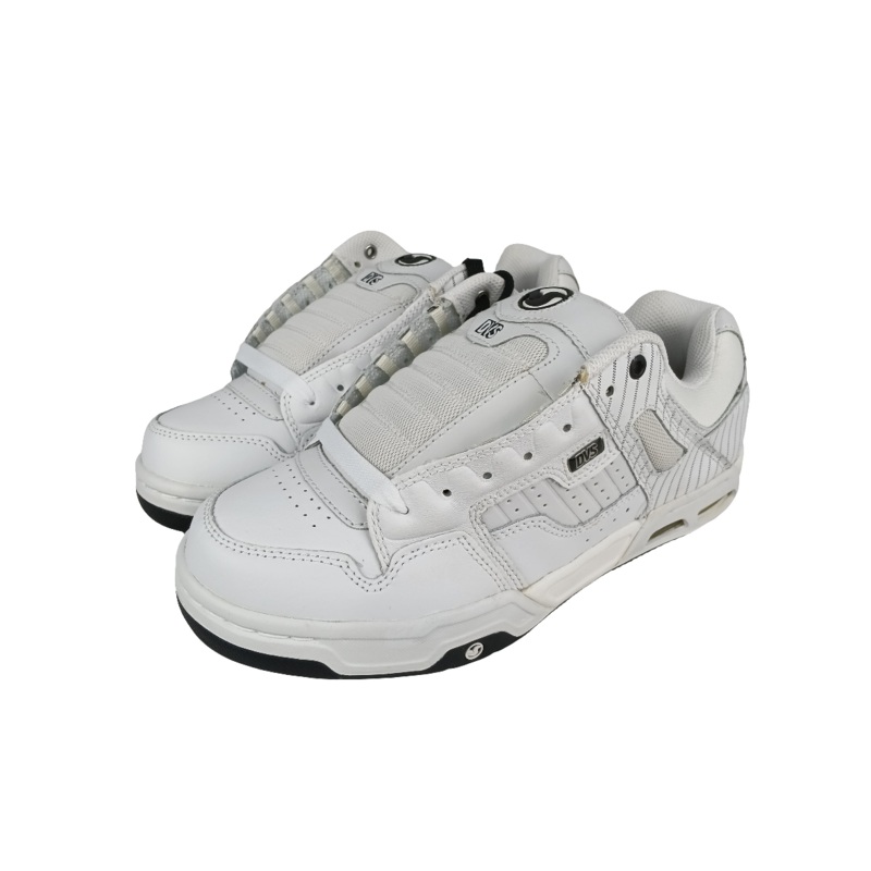 DVS Enduro Heir White Leather PIn Size 9 Shoes