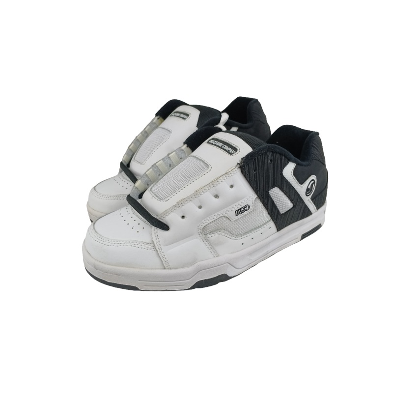 DVS Enduro White Black Leather Size 9.5 Shoes