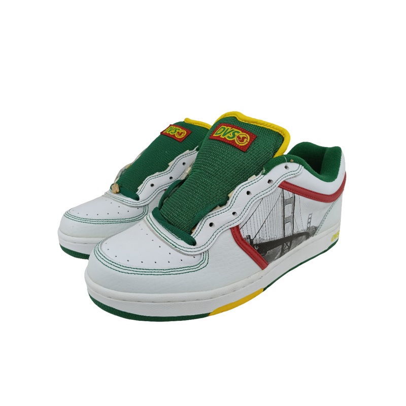 DVS Huf 4 Keith Hufnagel Photography Series Atiba Jefferson White Green Size 9.5 Shoes